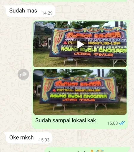 Pengiriman Papan Bunga Jajar Laweyan