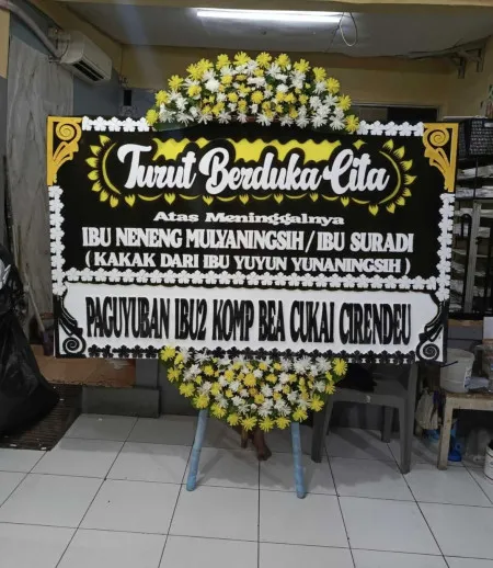 Papan Bunga Duka Jajar Laweyan